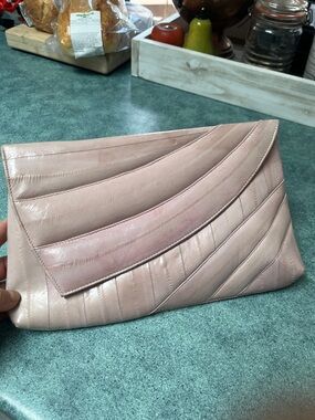 EUC Vintage 80’s Pale Punk Eel-skin Bag